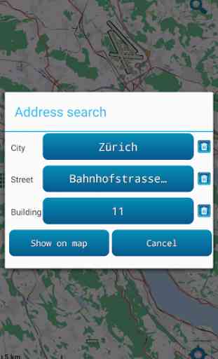 Map of Zurich offline 3