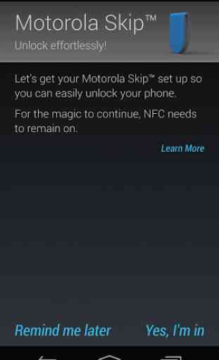 Motorola Skip™ Setup 1