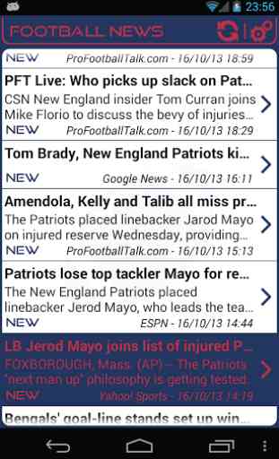 New England Football News 1