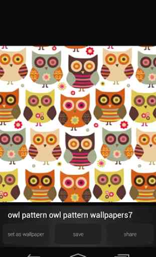 Owl Pattern Wallpapers HD 3