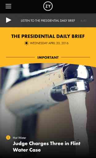 OZY's Presidential Daily Brief 1