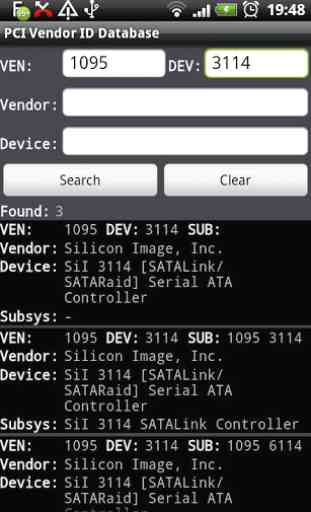PCI Vendor/Device Database 1