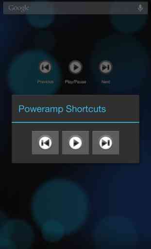 Poweramp Media Shortcuts 2