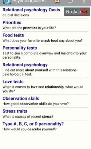 Psychological Fun Test 1