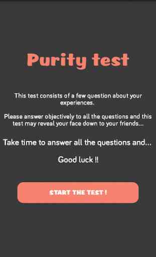 Purity Test 1
