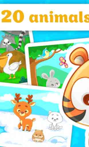 Puzzles for kids - animals 1