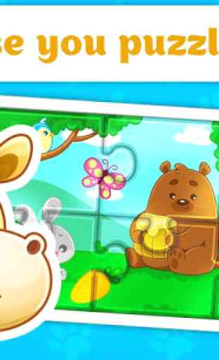 Puzzles for kids - animals 4