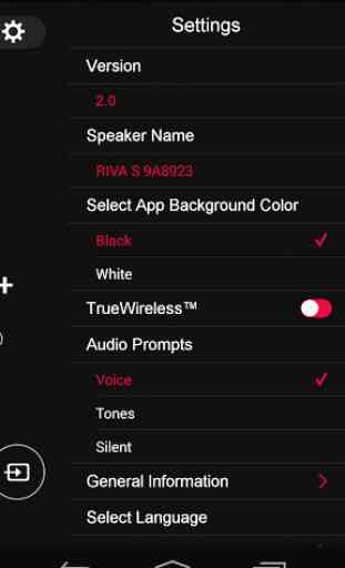 RIVA Audio RIVA S Android App 2