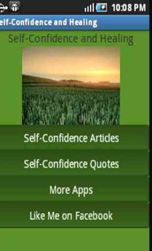 Self Confidence and Healing 1