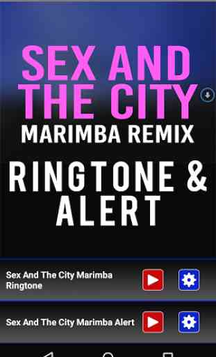 Sex And The City Marimba Tone 1