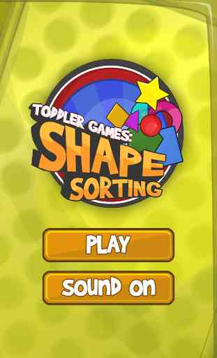Toddler games: Shape sorting 1