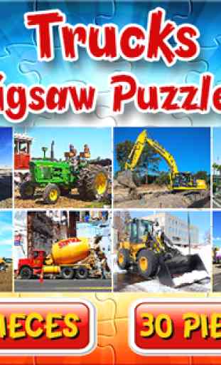 Trucks Jigsaw Puzzles Game 1