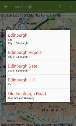 UK Offline Road Map - OS Based 3