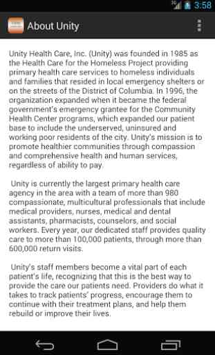 Unity Health Care 2