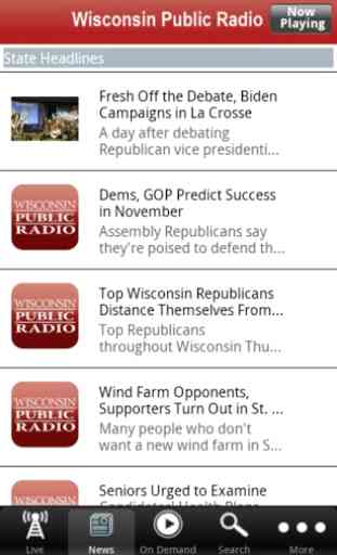 Wisconsin Public Radio App 3