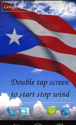 3D Puerto Rico Flag LWP 1