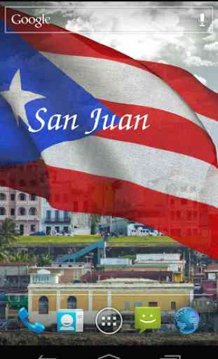 3D Puerto Rico Flag LWP 4