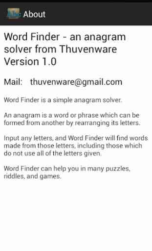 Anagram Solver FREE 2