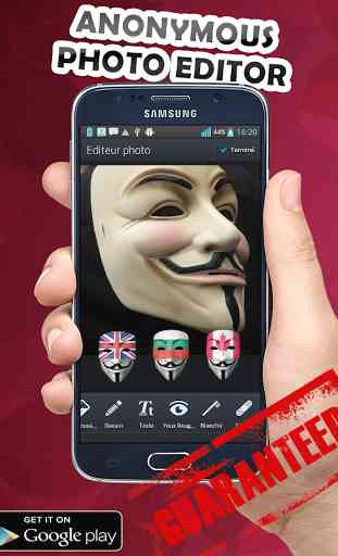 Anonymous masks photo editor 3