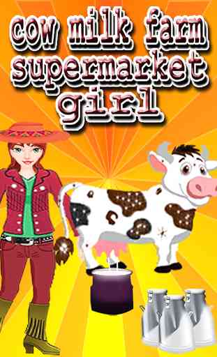 Cow Milk Farm Supermarket Girl 1
