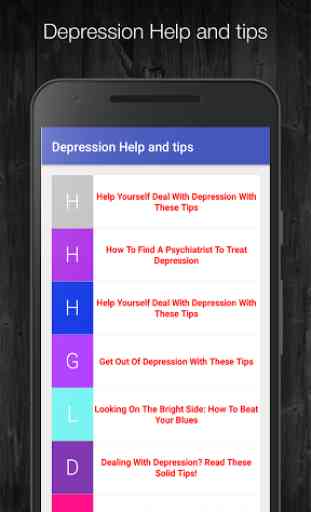 Depression Help and tips 1