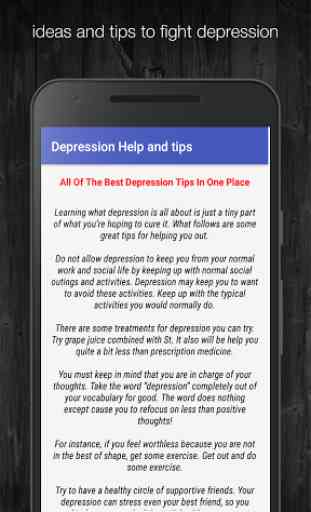 Depression Help and tips 2