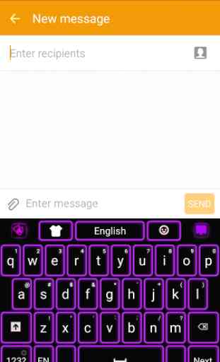 Neon Purple Keyboard 1