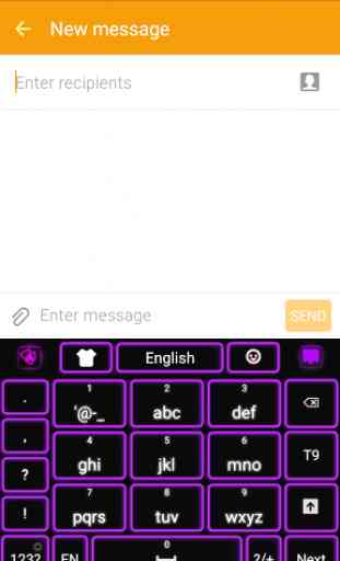 Neon Purple Keyboard 4