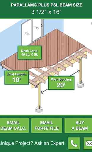Parallam+ Deck Beam Sizer 1