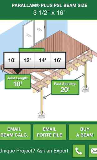 Parallam+ Deck Beam Sizer 3