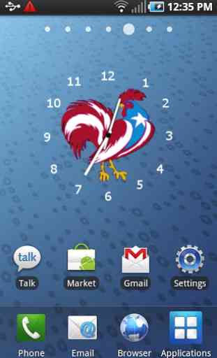 Puerto Rico Rooster Clock 2