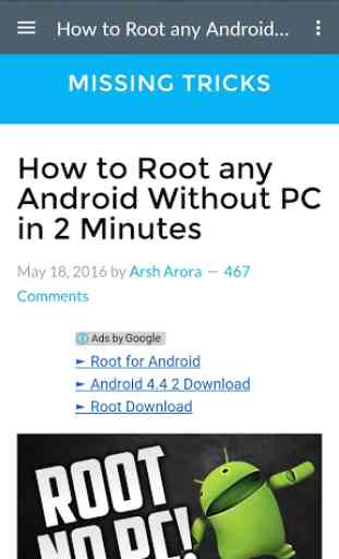 Root without PC 1