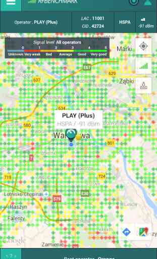 SPEED TEST 4G LTE 3G MAP QoS 1