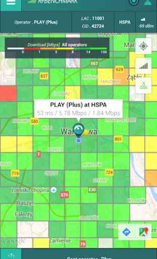 SPEED TEST 4G LTE 3G MAP QoS 3