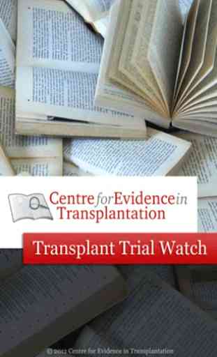 Transplant Trial Watch 1
