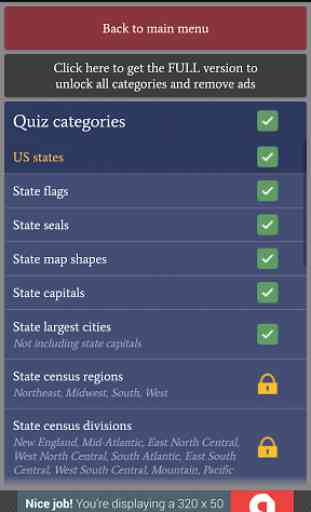US States Quiz Free 1