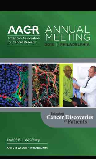 AACR Annual Meeting 2015 Guide 1