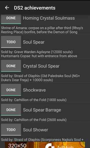 Achievements for Dark Souls 2 2