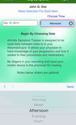 Arthritis Symptom Tracker 2