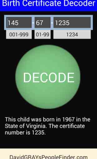 Birth Certificate Decoder 4