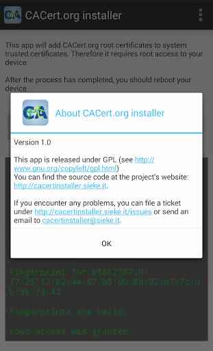 CACert.org installer [root] 1