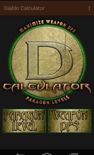 Calculator for Diablo 1