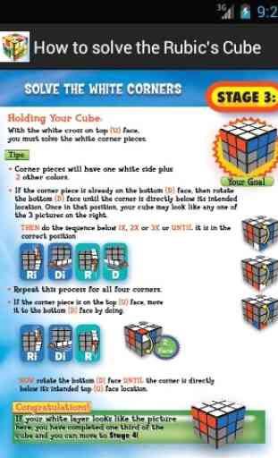 FREE Rubik's Cube steps. 3