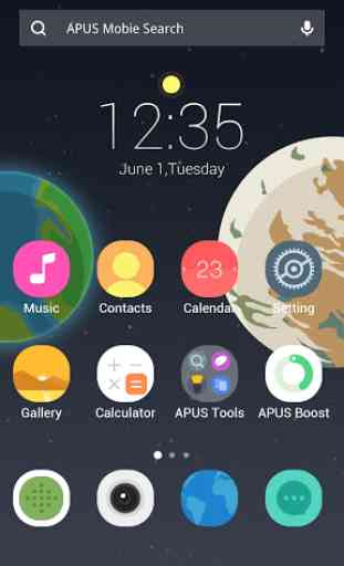 Home Planet theme for APUS 1