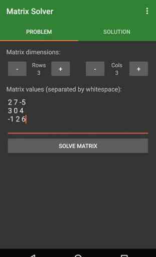 Matrix Solver 1
