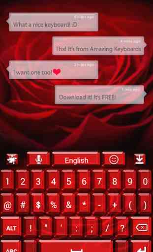 Red Rose Keyboard 4