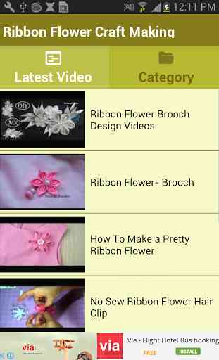 Ribbon Flower Craft Making 2