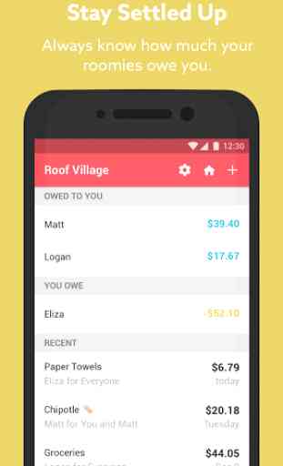 Roof - The app for roommates. 2
