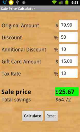 Sale Price Calculator 2