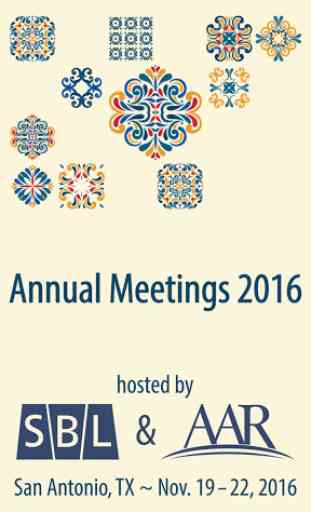 SBL & AAR 2016 Annual Meeting 1